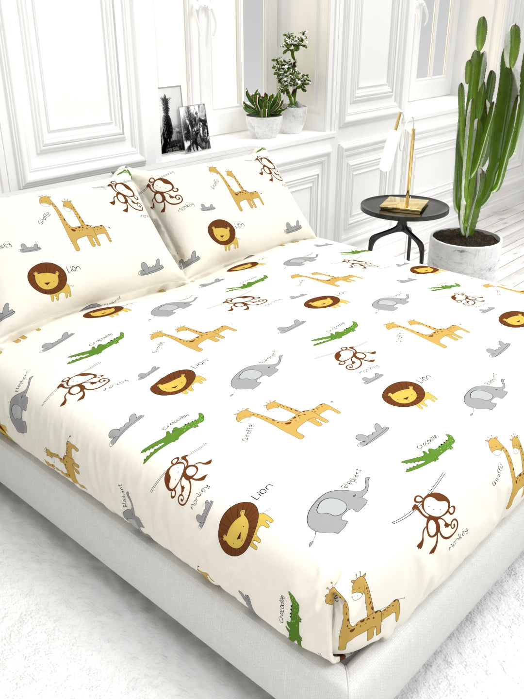 Cider Double Bed Micro-Cotton Sheet Set - Cream