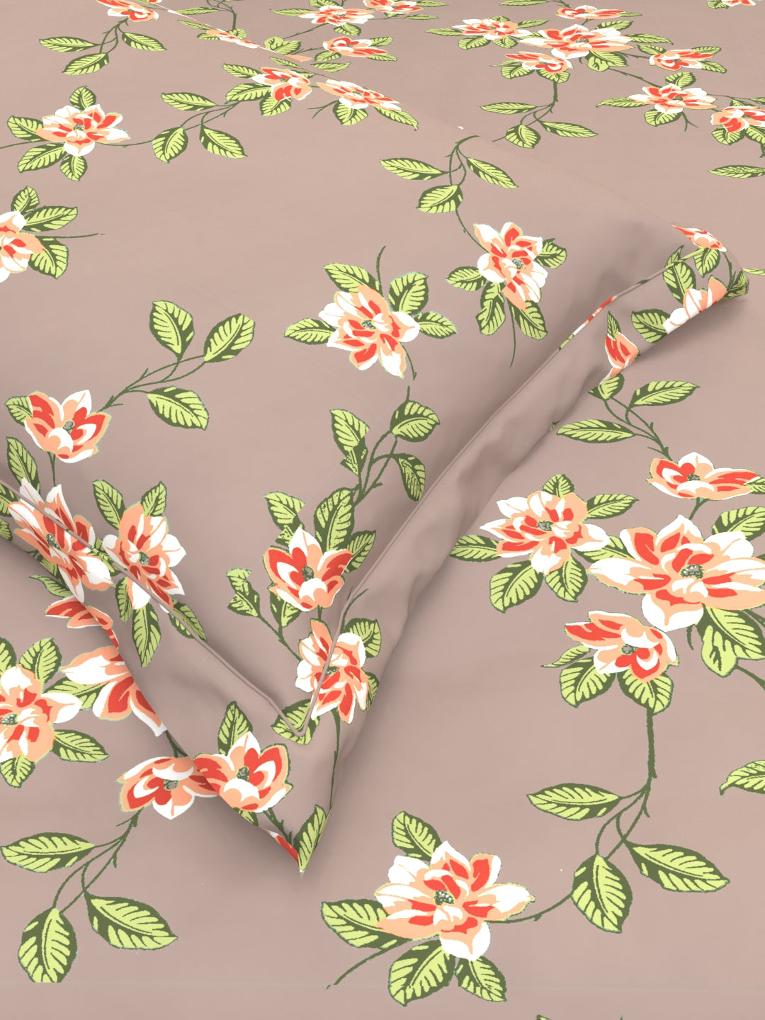 Clay Double Bed Pure Cotton Sheet Set - Dusty Plum