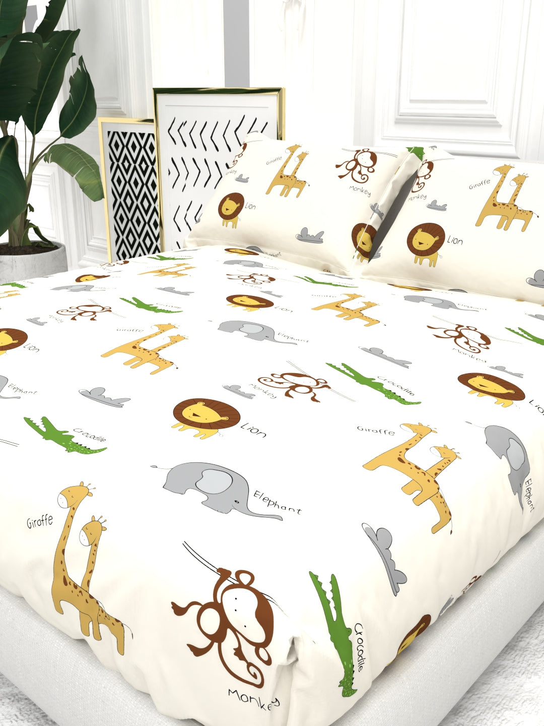 Cider Double Bed Micro-Cotton Sheet Set - Cream