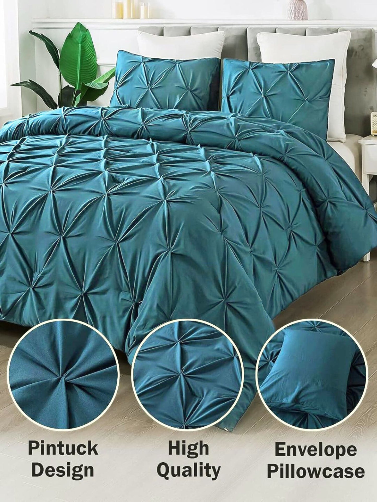 Marquis Pinch Pleat Comforter With Pillow Cover/s