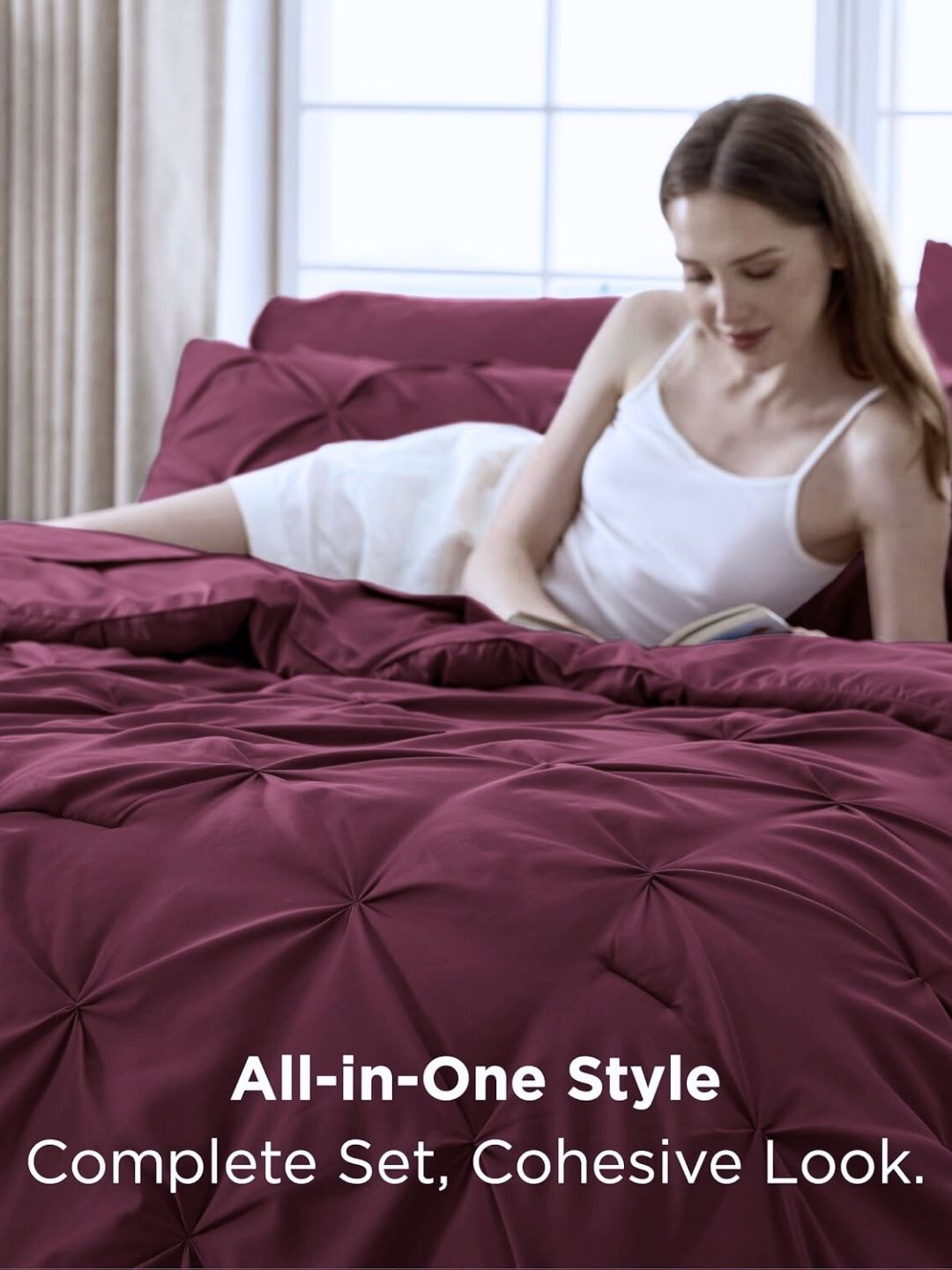 Marquis Pinch Pleat Comforter With Pillow Cover/s