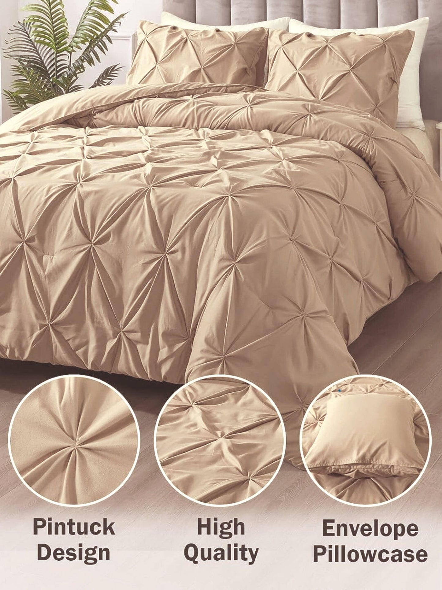 Marquis Pinch Pleat Comforter With Pillow Cover/s