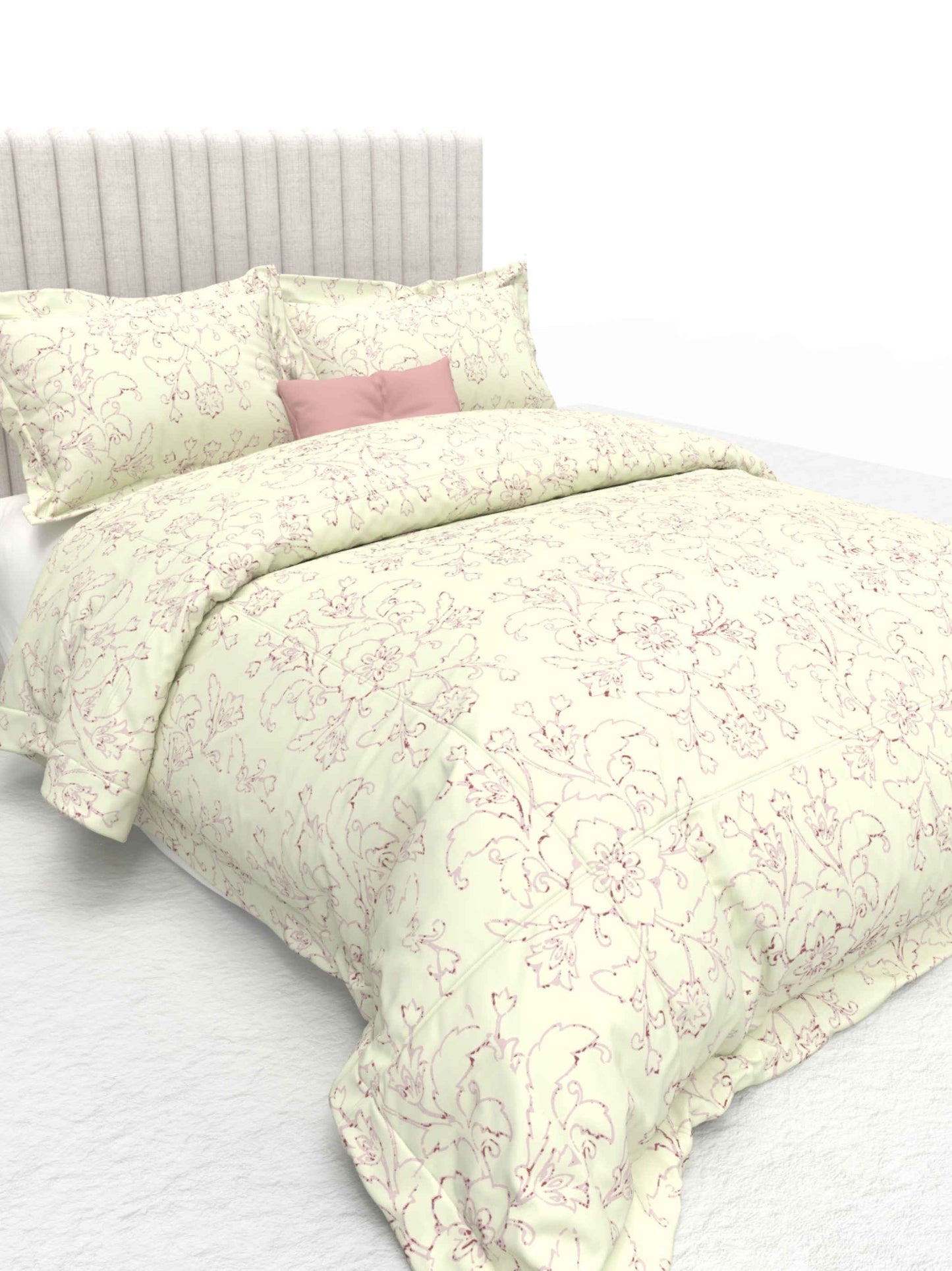Primrose King Size 600TC Luxury Satin Bedsheet Set - [Insert Design Name]