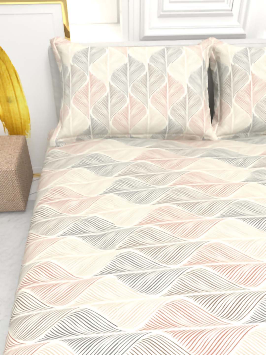 Cider King Size Micro-Cotton Sheet Set - Cream