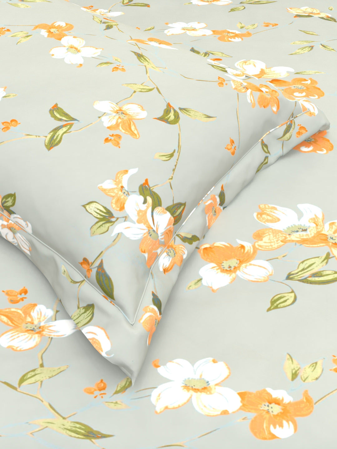 Clay Double Bed Pure Cotton Sheet Set - Gray