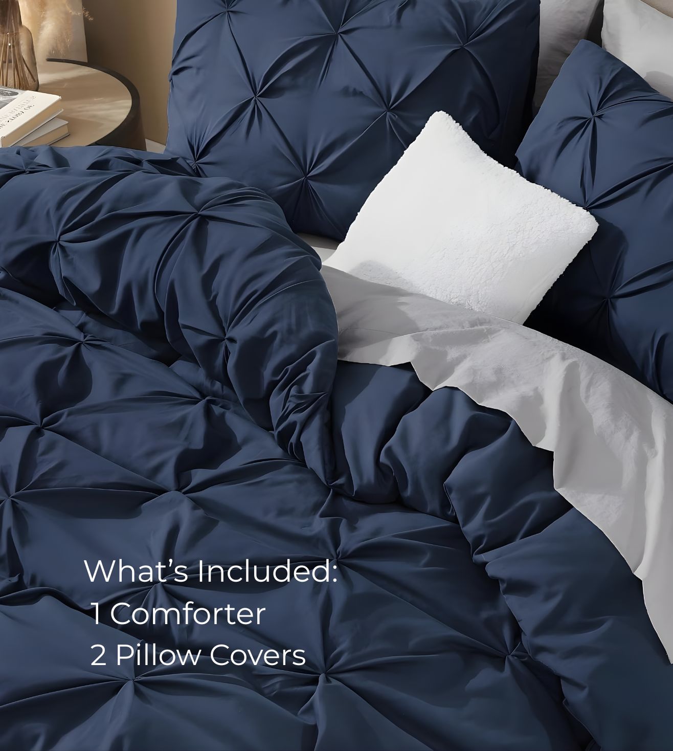 Marquis Pinch Pleat Comforter With Pillow Cover/s