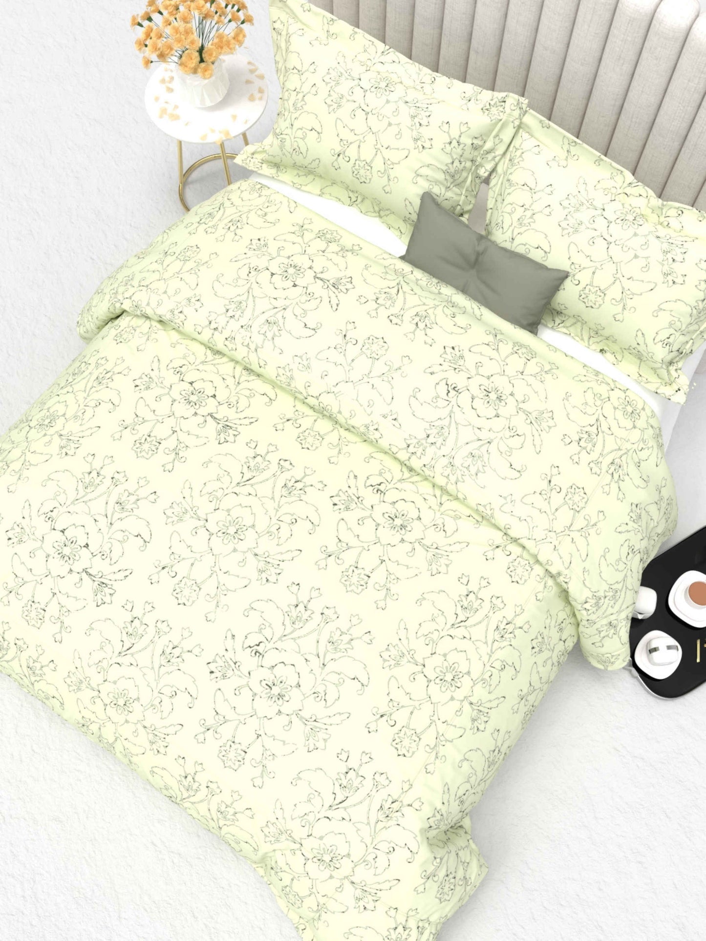 Primrose King Size 600TC Luxury Satin Bedsheet Set - [Insert Design Name]