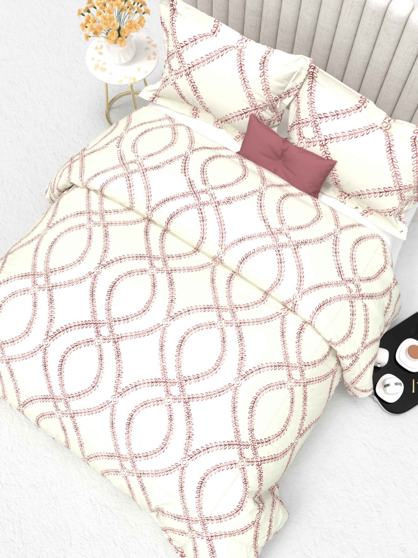 Primrose King Size 600TC Luxury Satin Bedsheet Set - [Insert Design Name]