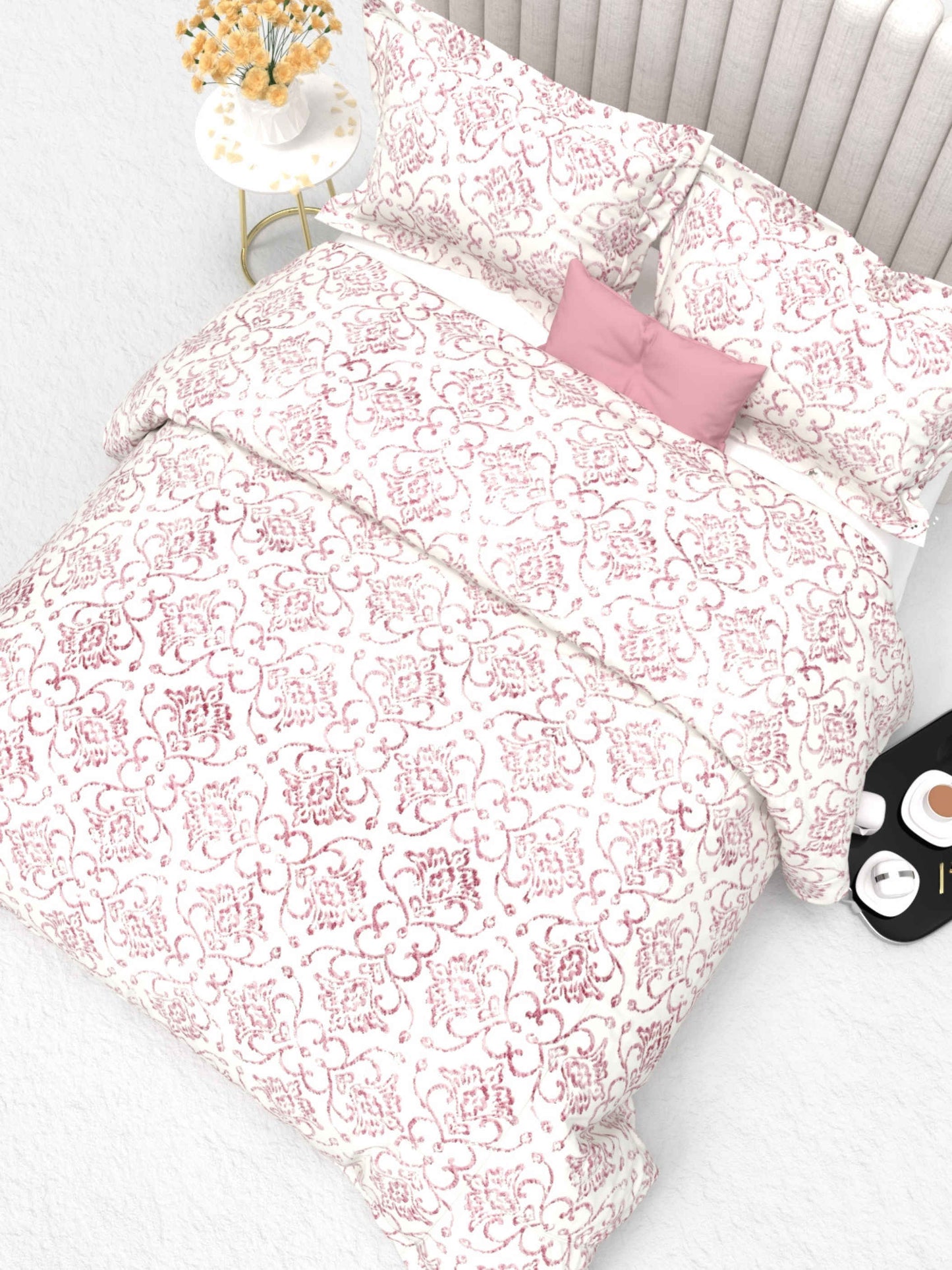 Primrose King Size 600TC Luxury Satin Bedsheet Set - [Insert Design Name]