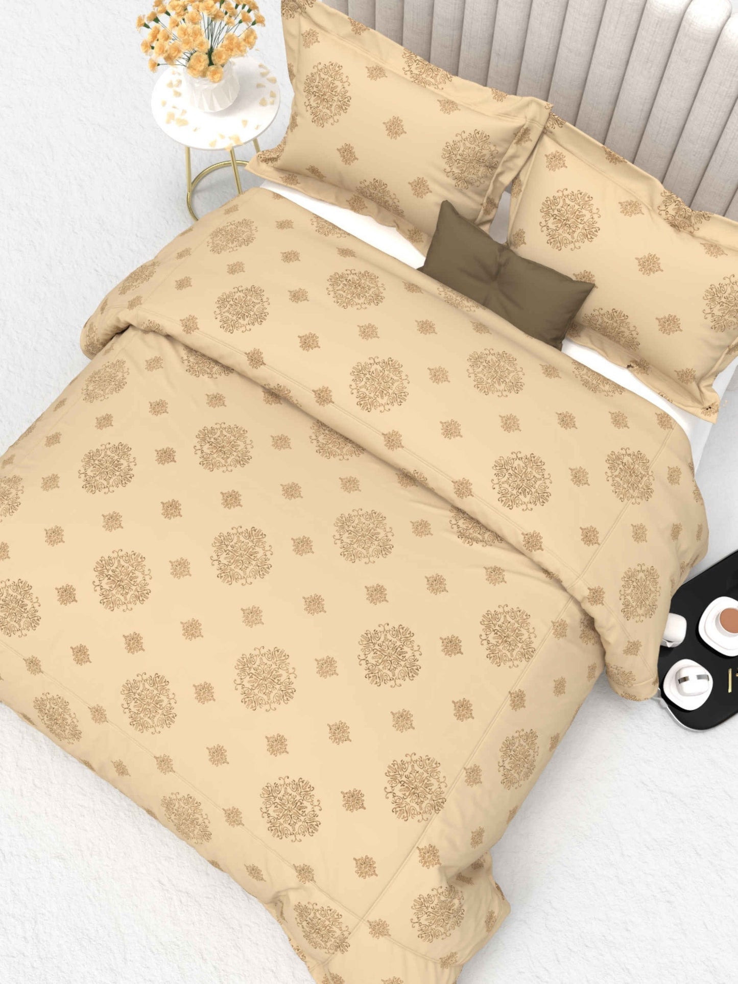 Primrose King Size 600TC Luxury Satin Bedsheet Set - [Insert Design Name]