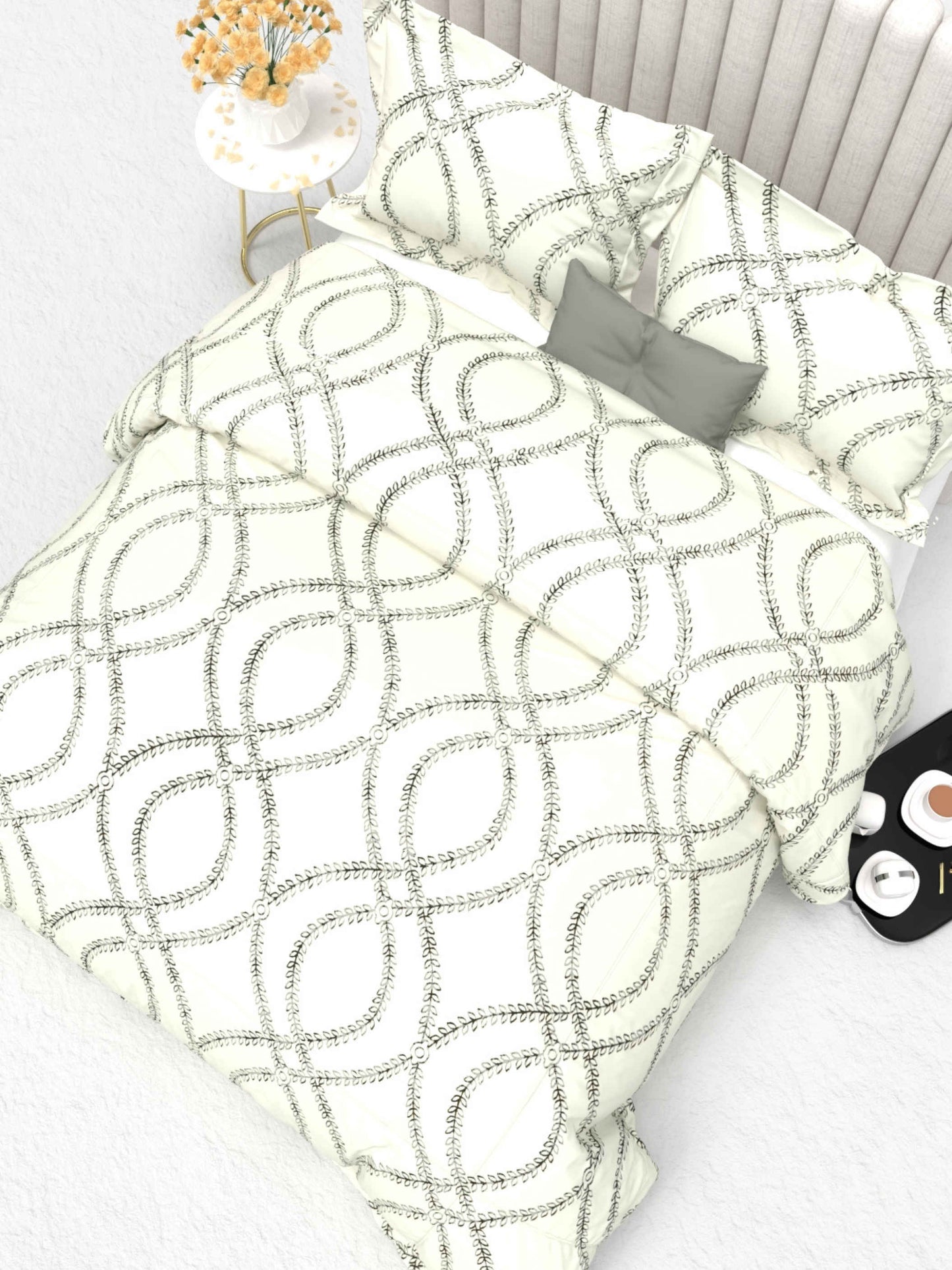 Primrose King Size 600TC Luxury Satin Bedsheet Set - [Insert Design Name]