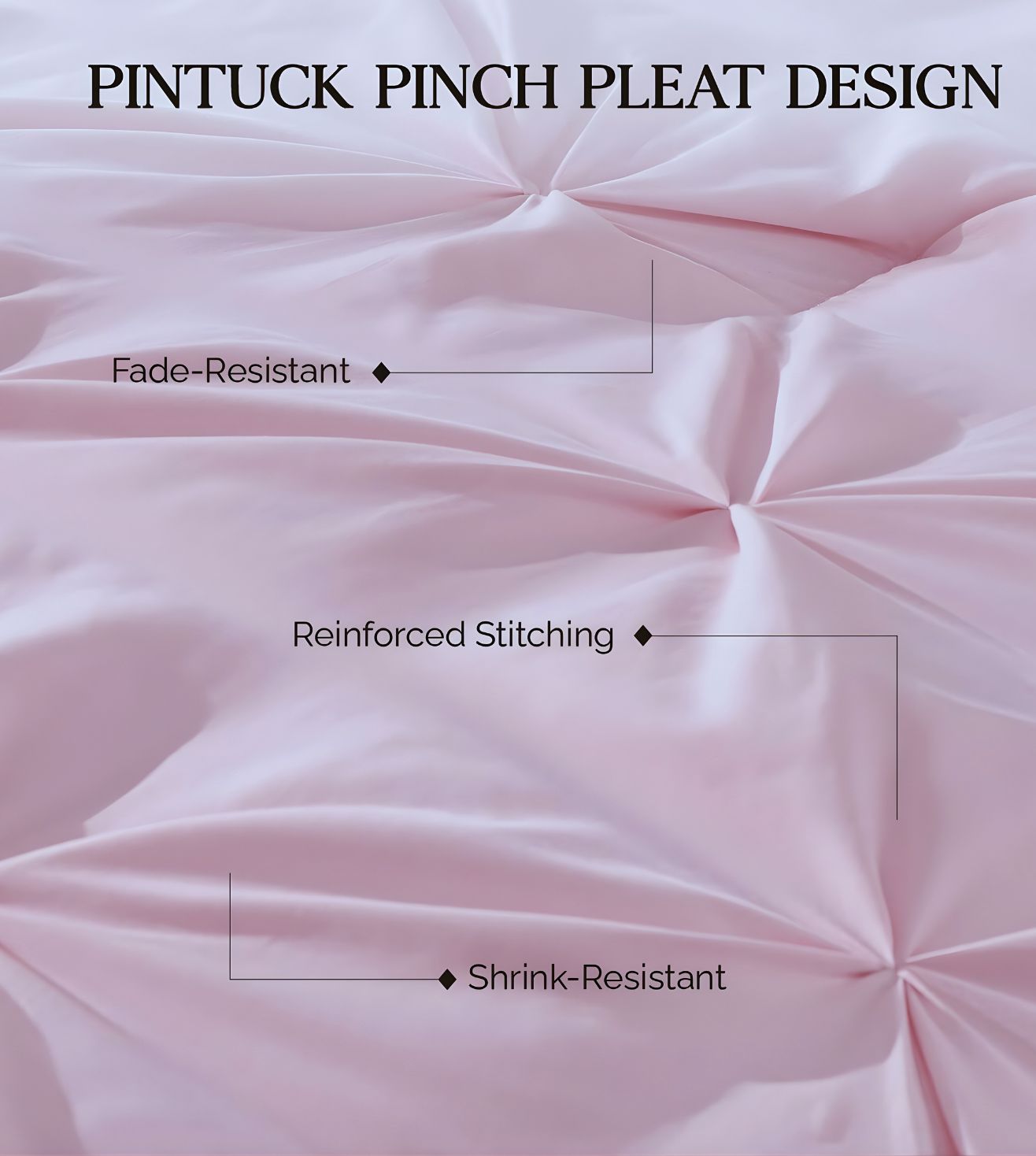 Marquis Pinch Pleat Comforter With Pillow Cover/s