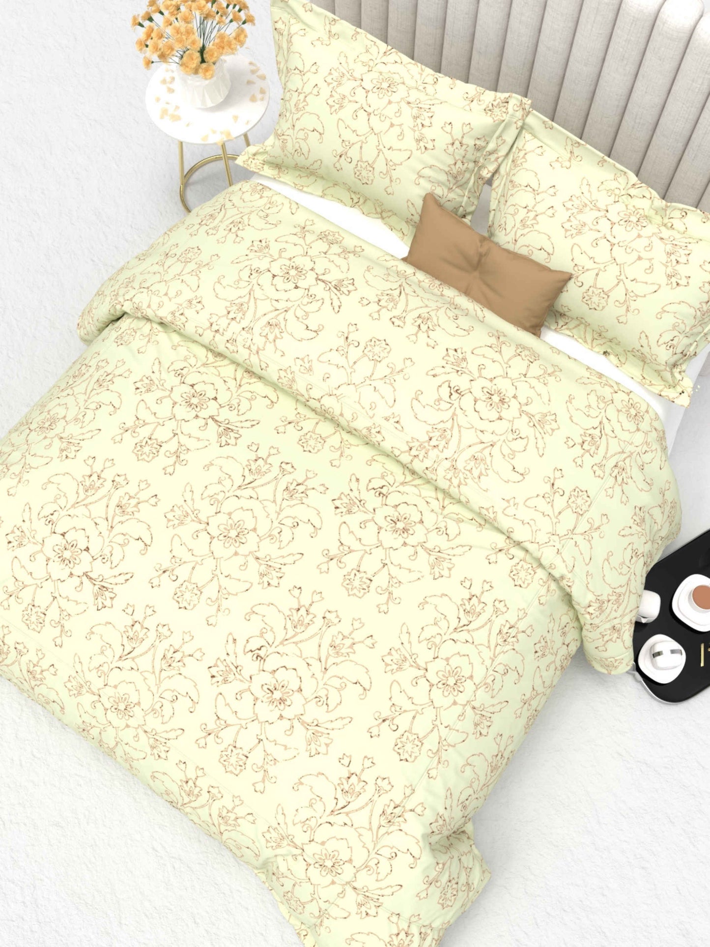 Primrose King Size 600TC Luxury Satin Bedsheet Set - [Insert Design Name]