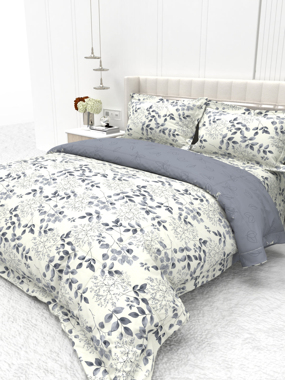 Shelton Combo of King Size Comforter with Bedsheet Set