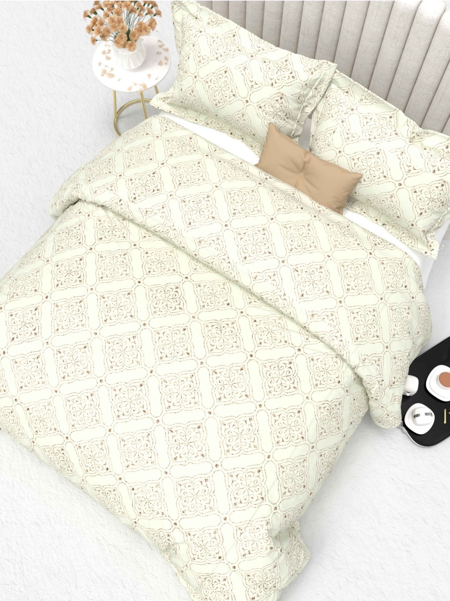 Primrose King Size 600TC Luxury Satin Bedsheet Set - [Insert Design Name]