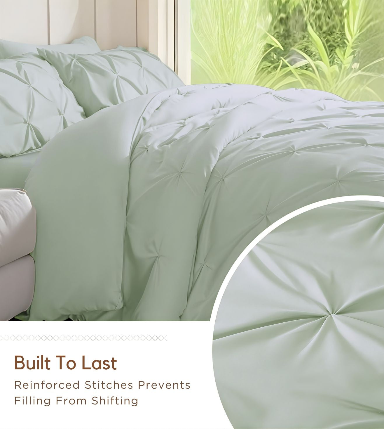 Marquis Pinch Pleat Comforter With Pillow Cover/s