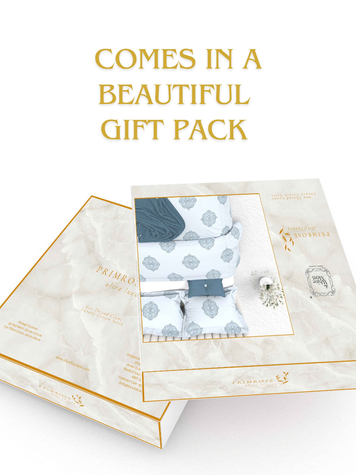 Primrose King Size 600TC Luxury Satin Bedsheet Set - [Insert Design Name]