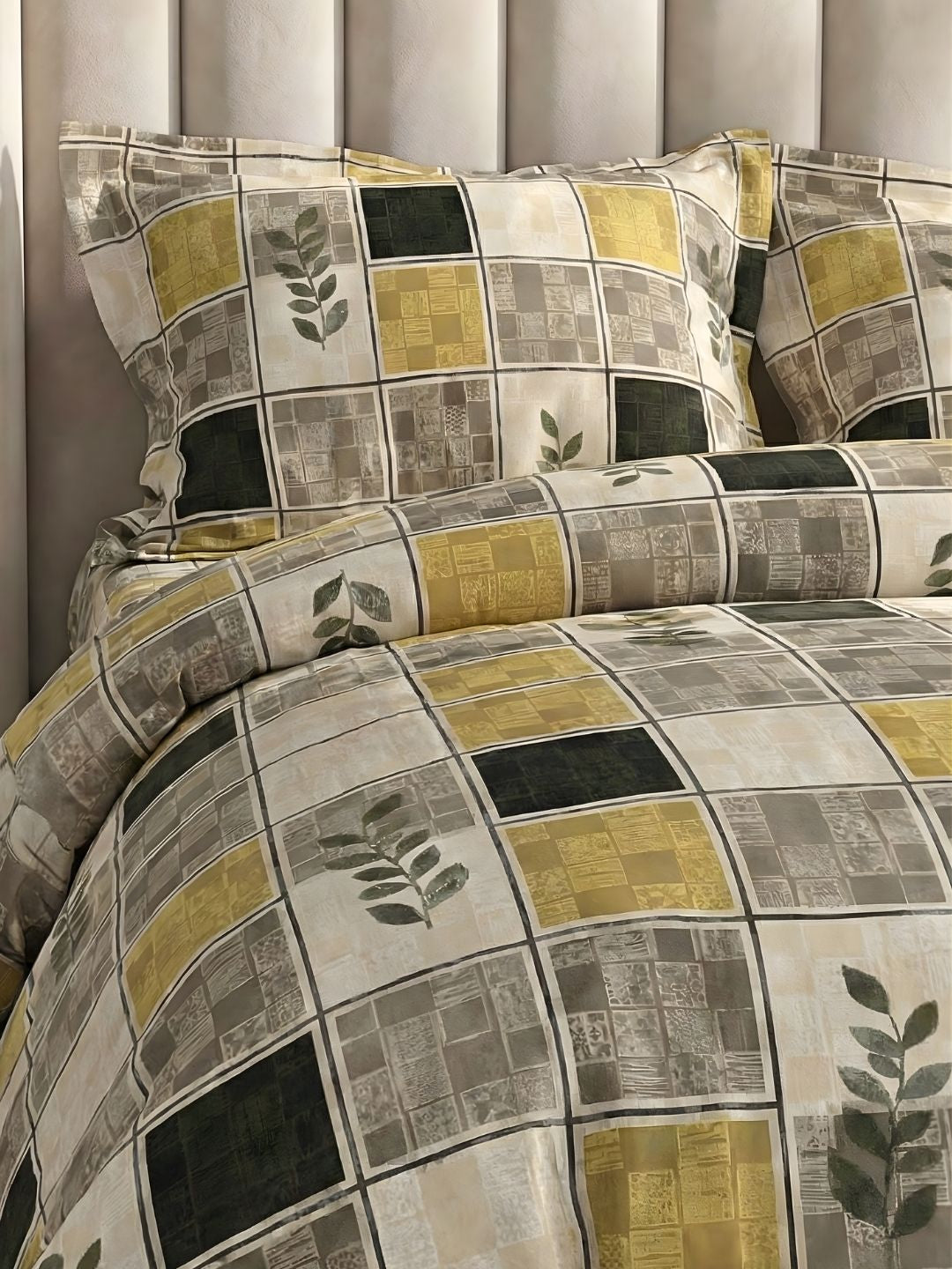 Georgia Double Size Satin Twill Bedsheet Set - Yellow