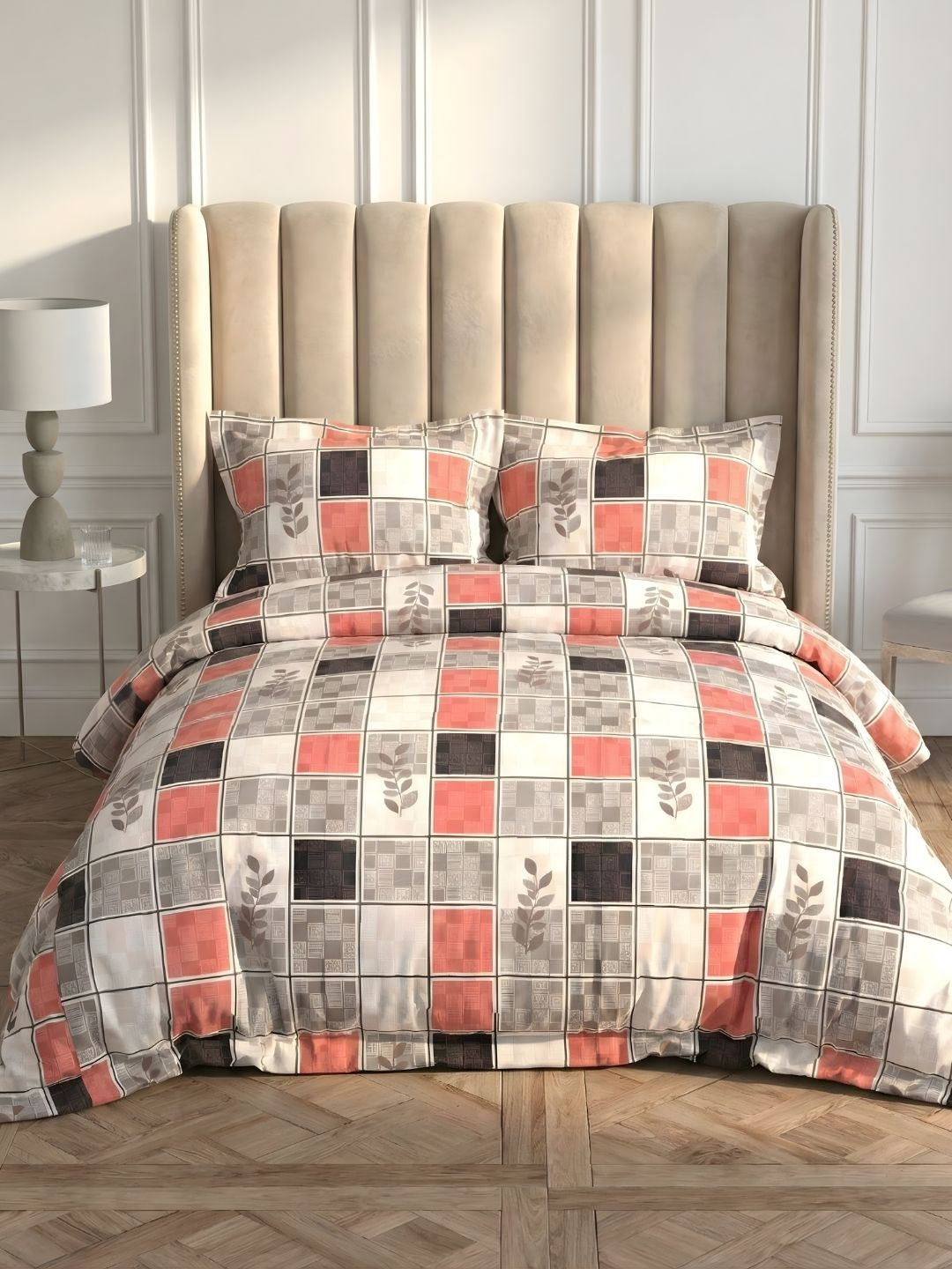 Georgia Double Size Satin Twill Bedsheet Set - Pink