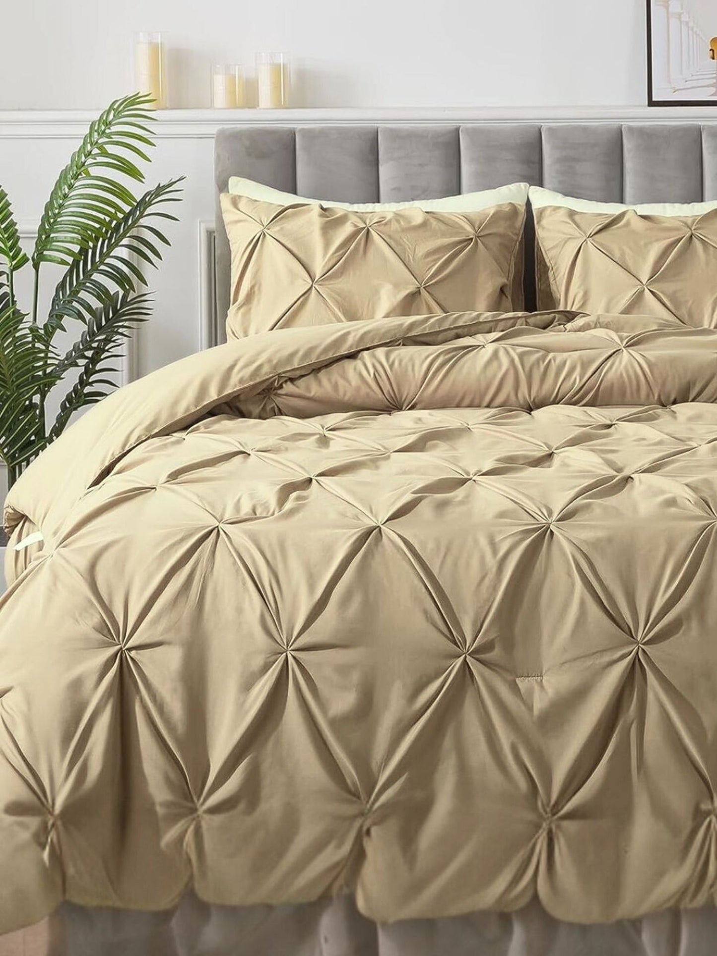 Marquis Pinch Pleat Comforter With Pillow Cover/s