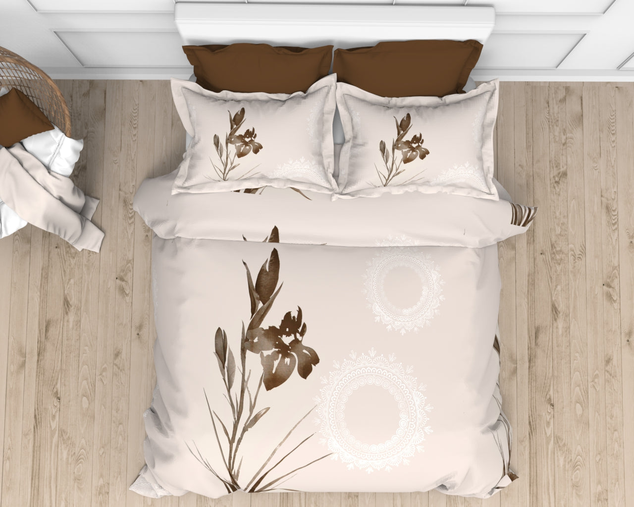 Buy 100% Cotton Double Bedsheets Online – The White Moss